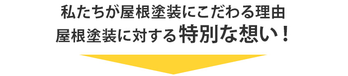 私たちが屋根塗装にこだわる理由 屋根塗装に対する特別な想い！